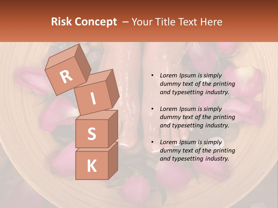 Leaf Beauty Leg PowerPoint Template