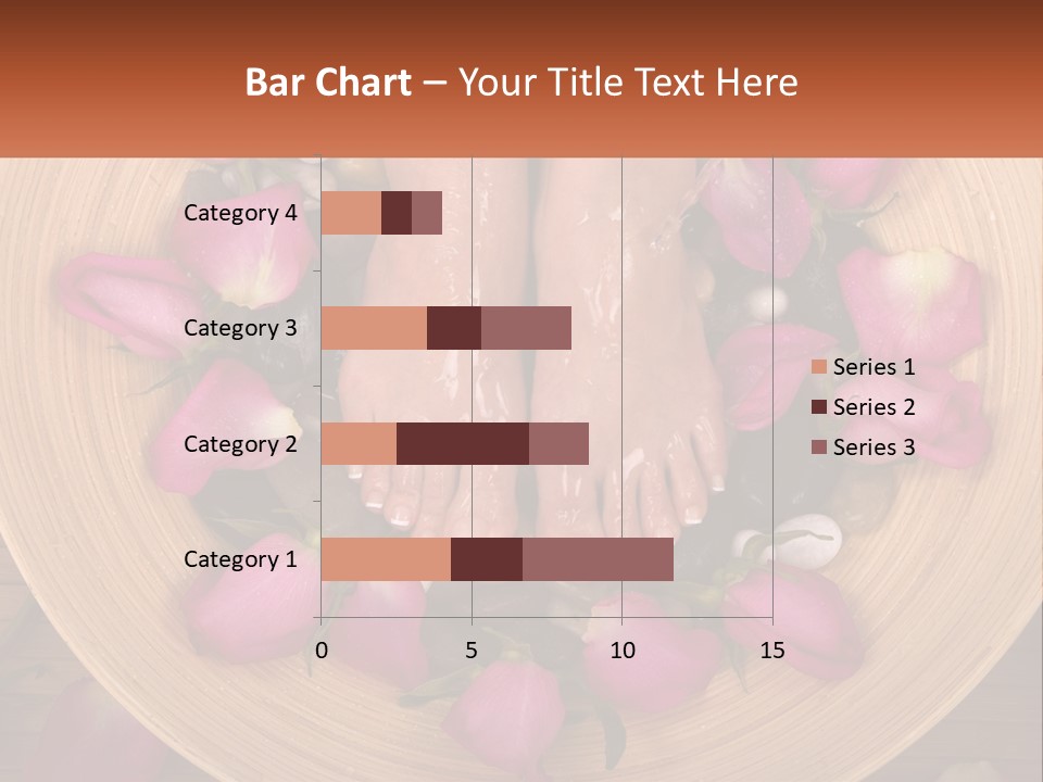 Leaf Beauty Leg PowerPoint Template
