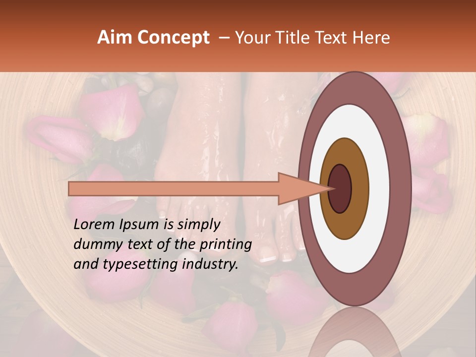 Leaf Beauty Leg PowerPoint Template