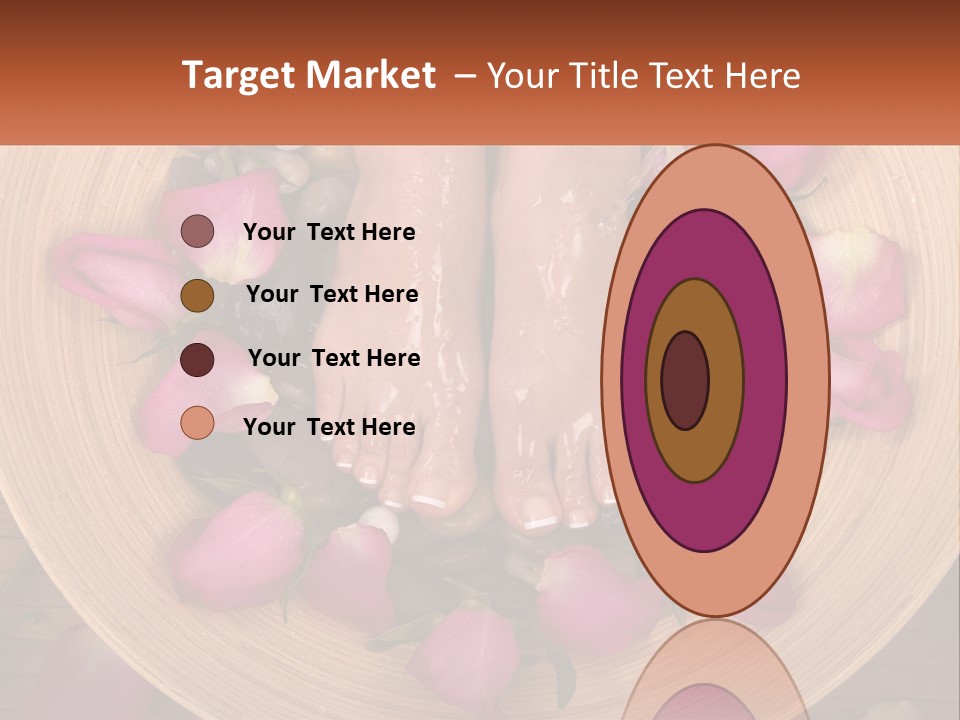 Leaf Beauty Leg PowerPoint Template