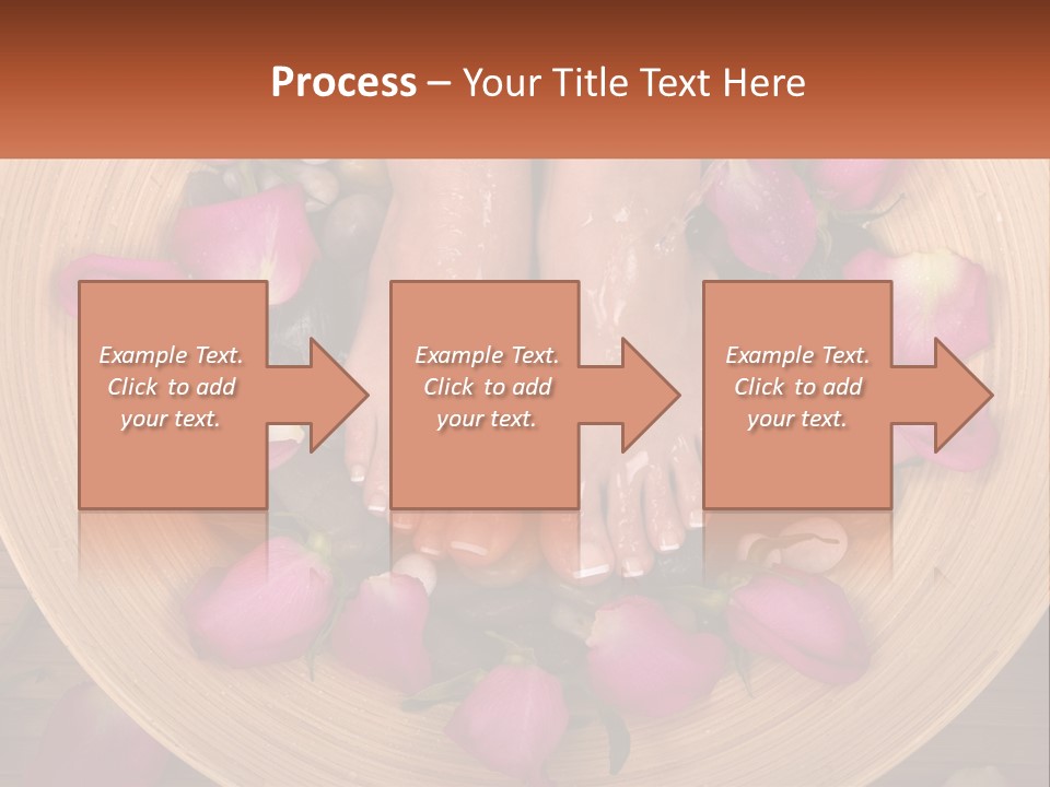 Leaf Beauty Leg PowerPoint Template