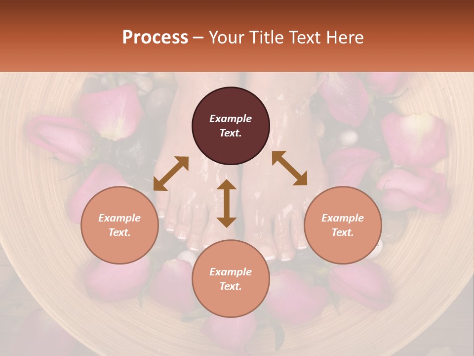 Leaf Beauty Leg PowerPoint Template