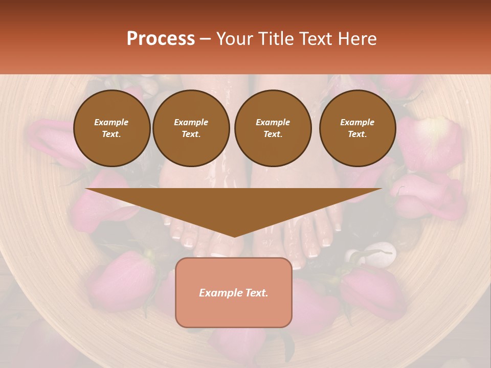 Leaf Beauty Leg PowerPoint Template