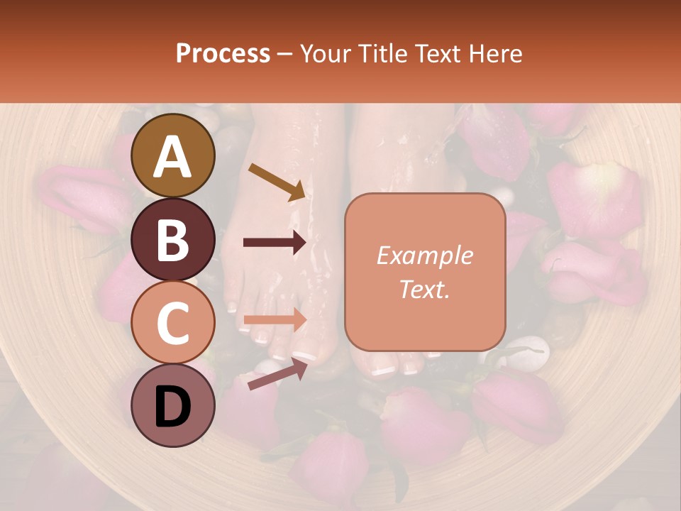 Leaf Beauty Leg PowerPoint Template