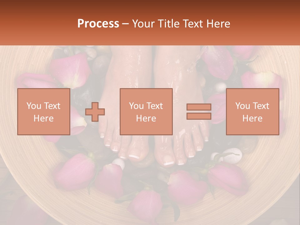 Leaf Beauty Leg PowerPoint Template