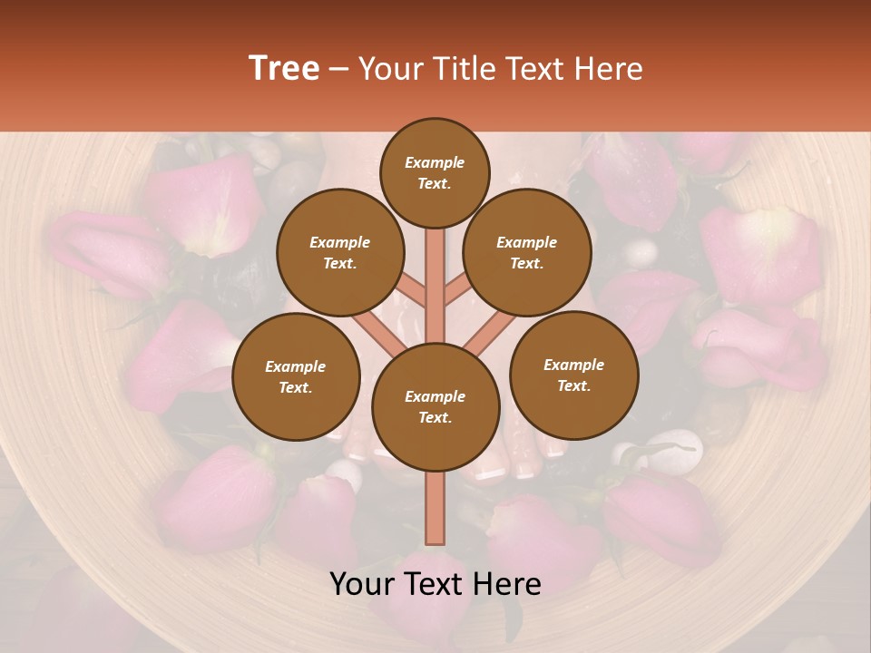 Leaf Beauty Leg PowerPoint Template