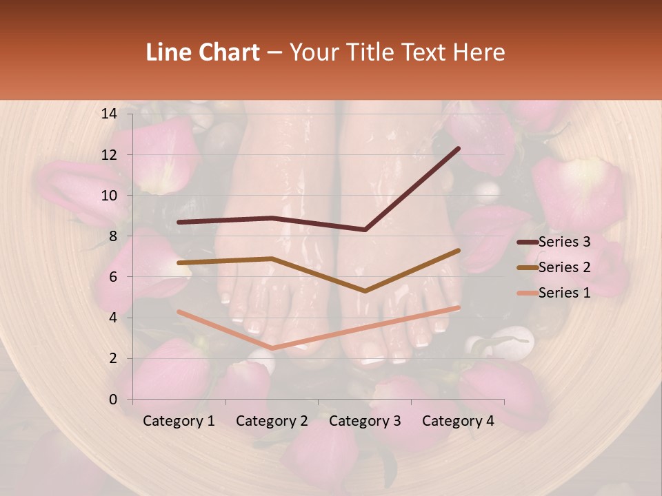 Leaf Beauty Leg PowerPoint Template