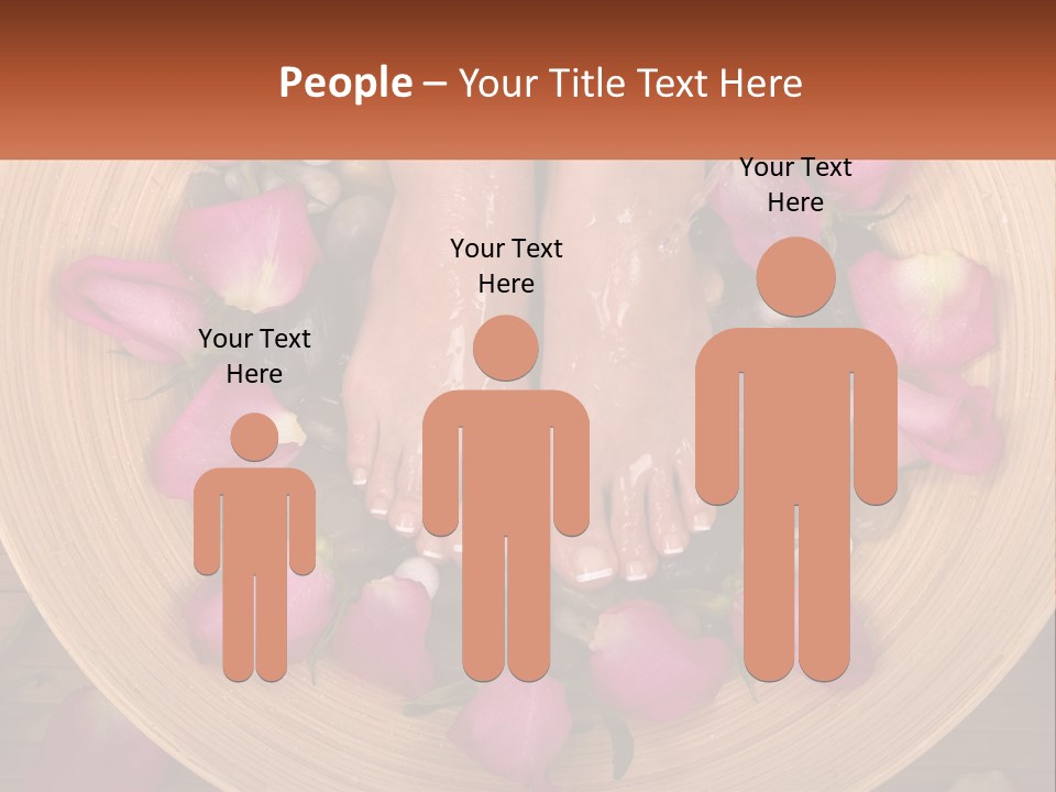 Leaf Beauty Leg PowerPoint Template