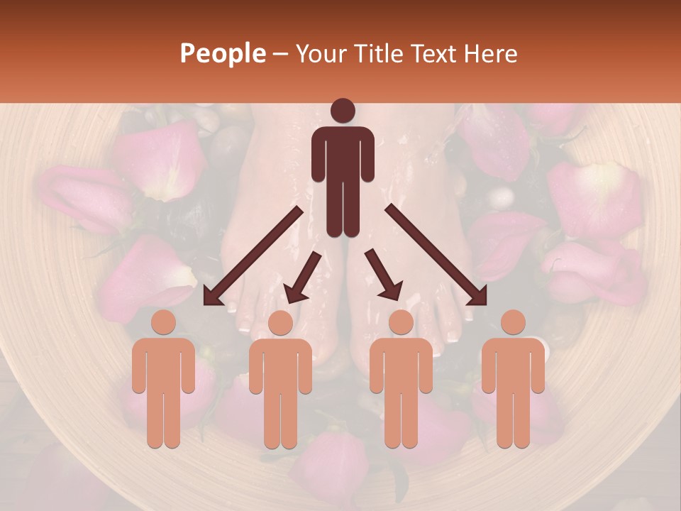 Leaf Beauty Leg PowerPoint Template