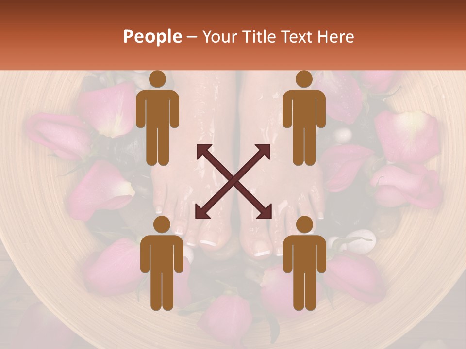 Leaf Beauty Leg PowerPoint Template