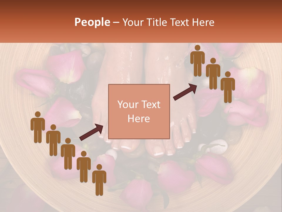 Leaf Beauty Leg PowerPoint Template