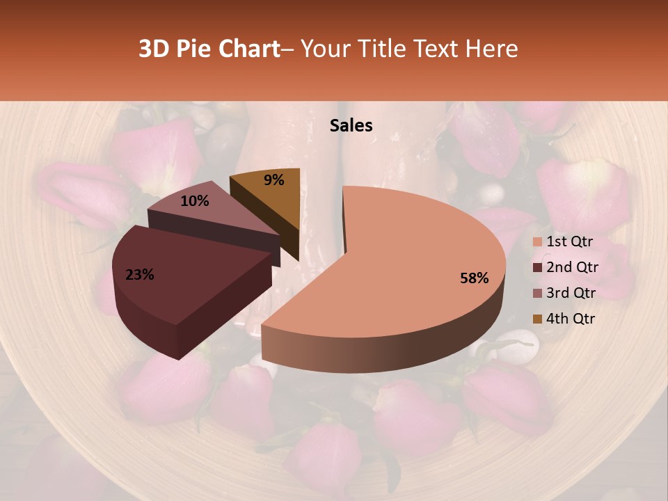 Leaf Beauty Leg PowerPoint Template