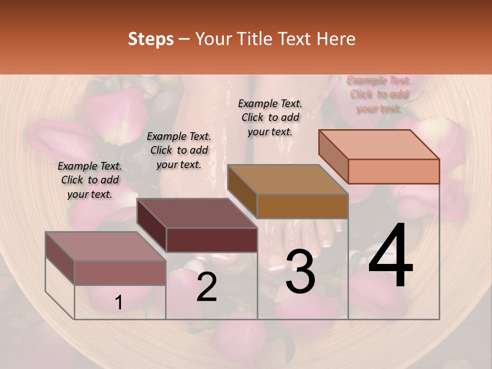 Leaf Beauty Leg PowerPoint Template