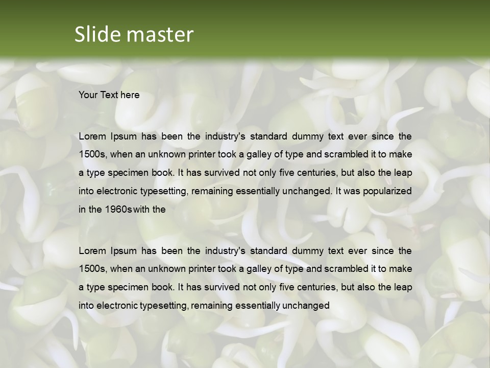 Wellness Germinate Mungo PowerPoint Template