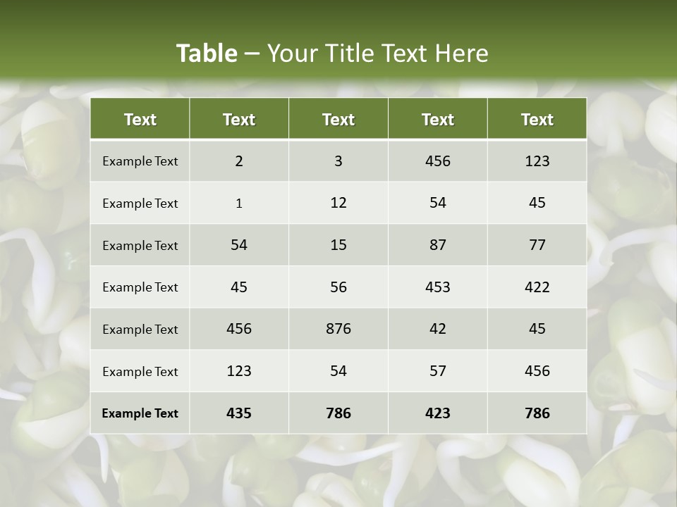 Wellness Germinate Mungo PowerPoint Template
