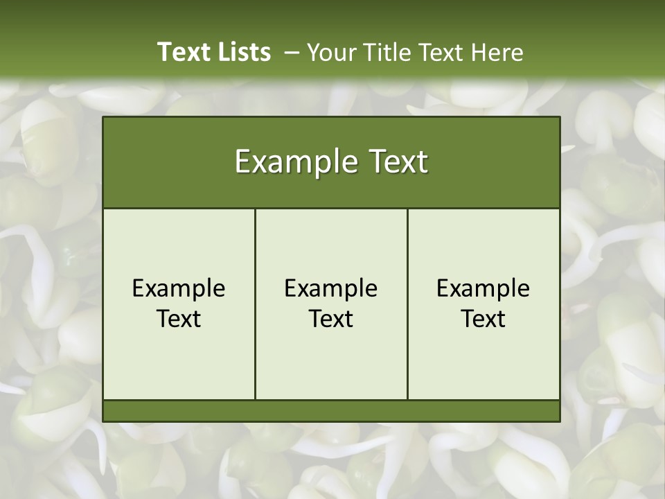 Wellness Germinate Mungo PowerPoint Template