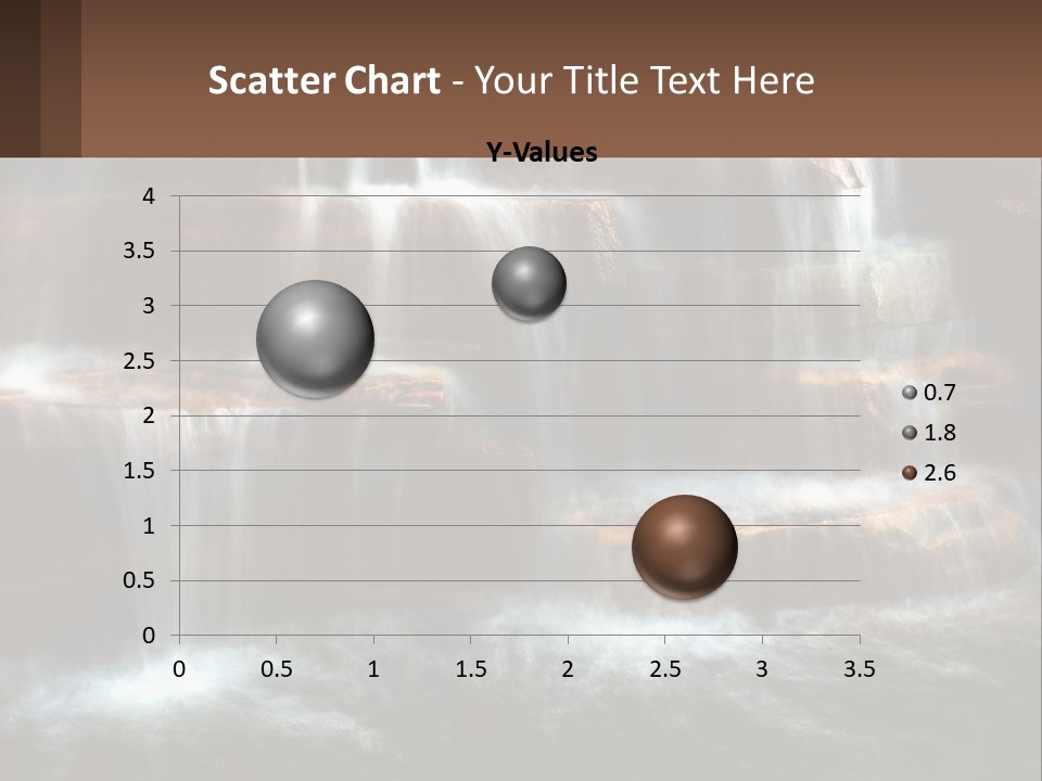 Falls Garden Blue PowerPoint Template