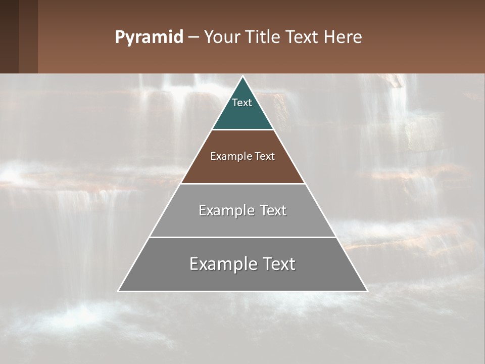 Falls Garden Blue PowerPoint Template