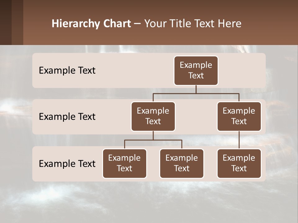 Falls Garden Blue PowerPoint Template