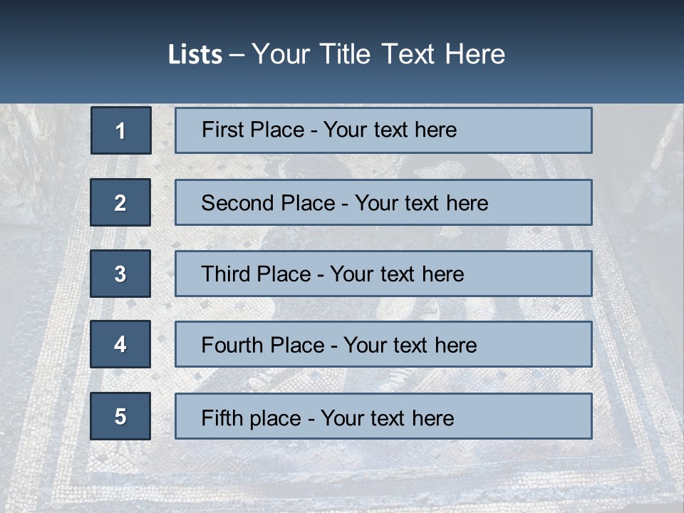 Art Pompei Building PowerPoint Template
