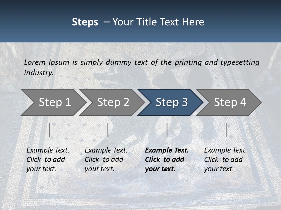 Art Pompei Building PowerPoint Template