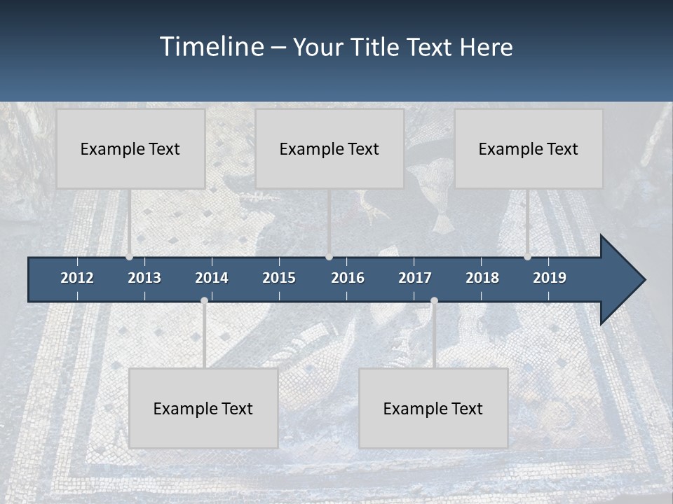 Art Pompei Building PowerPoint Template