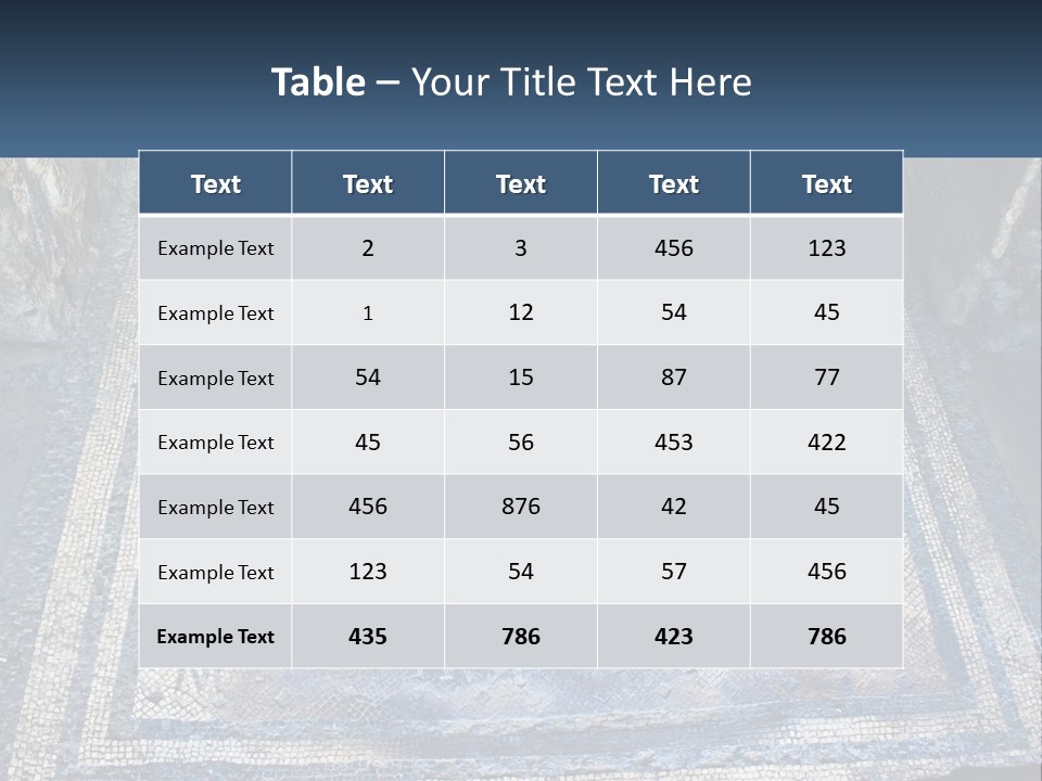 Art Pompei Building PowerPoint Template