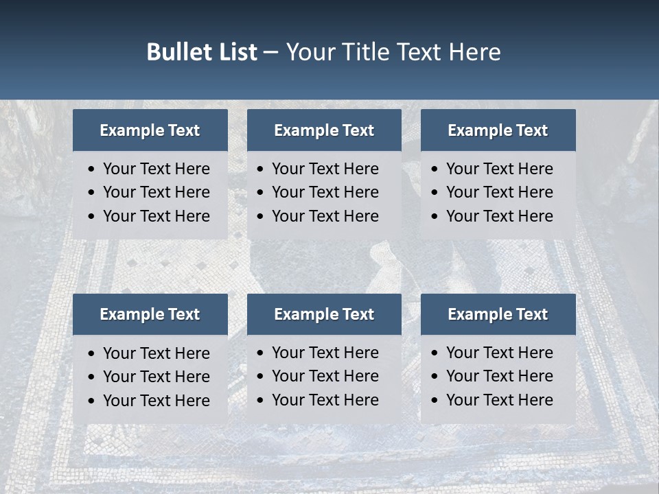 Art Pompei Building PowerPoint Template