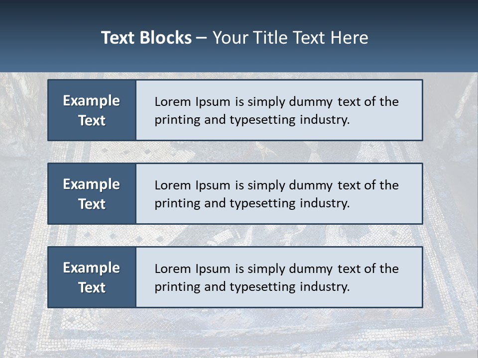 Art Pompei Building PowerPoint Template