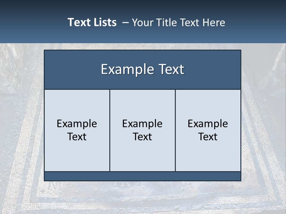 Art Pompei Building PowerPoint Template
