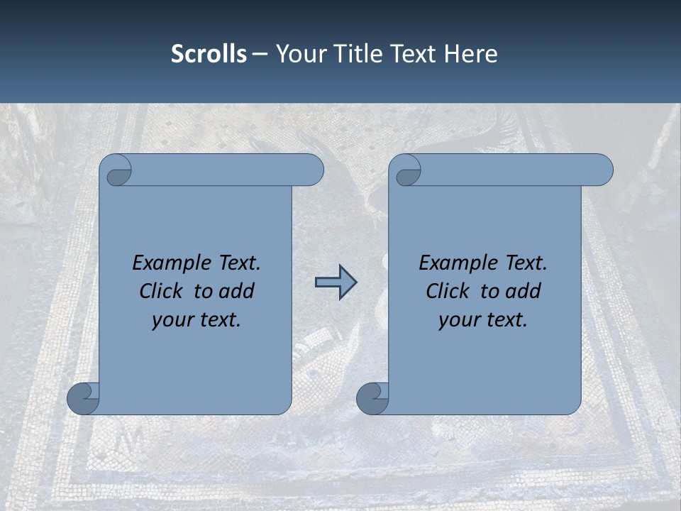 Art Pompei Building PowerPoint Template