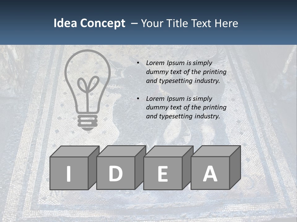 Art Pompei Building PowerPoint Template