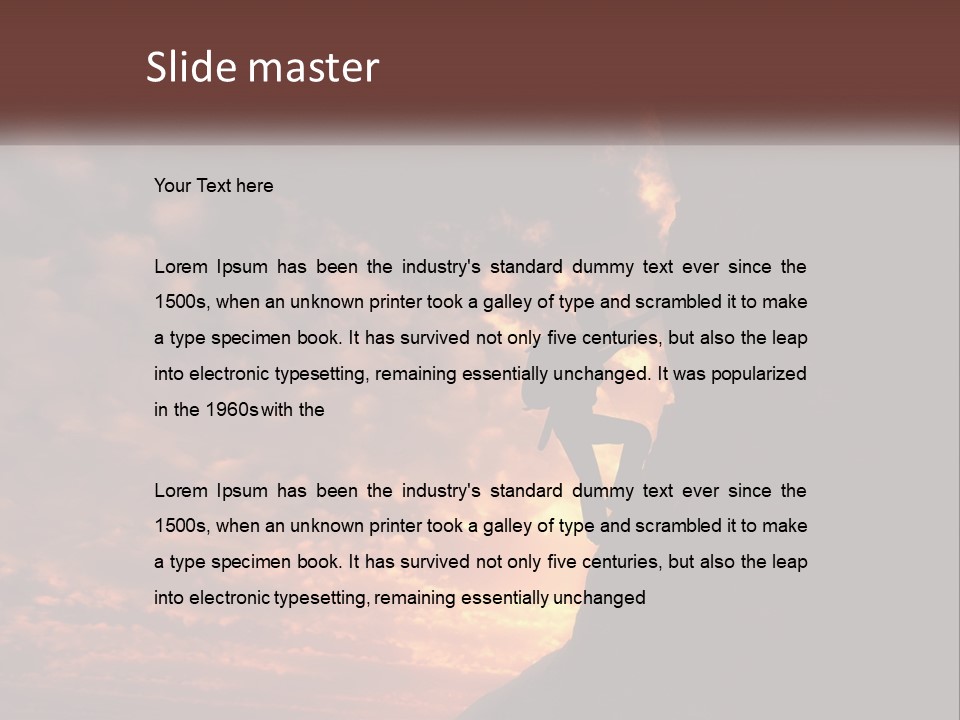 Activity Travel Rock PowerPoint Template