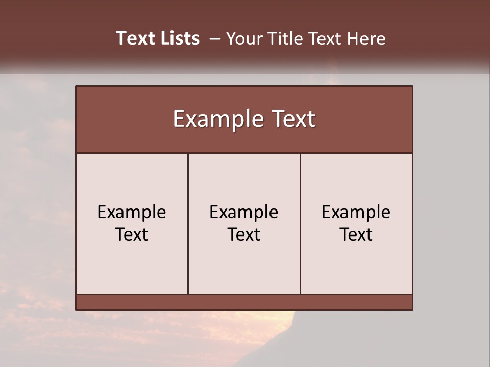 Activity Travel Rock PowerPoint Template