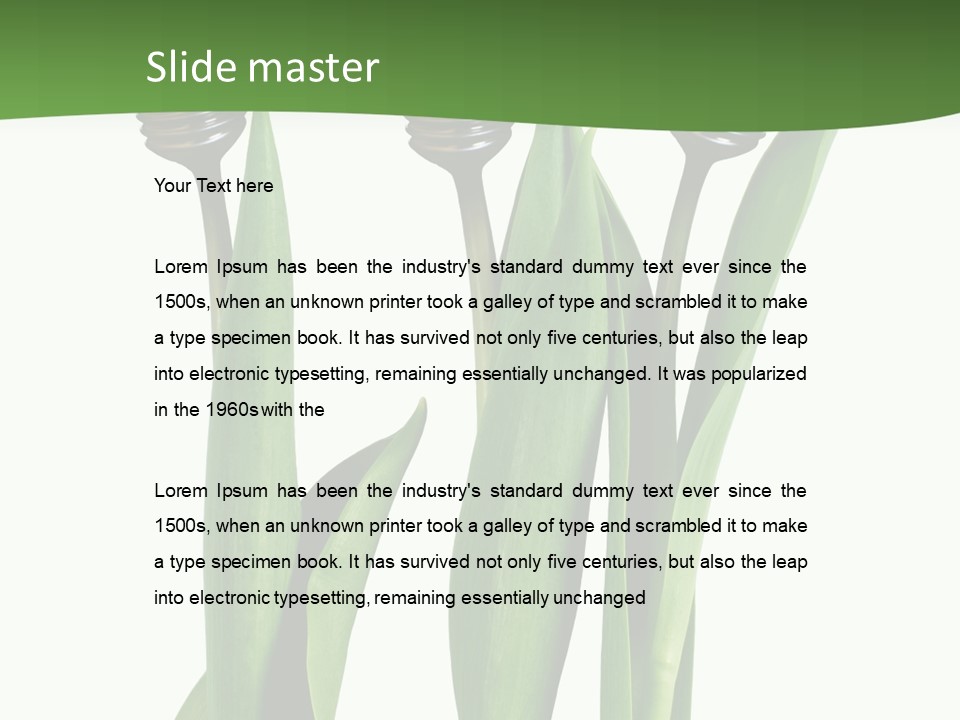 Gift Clipping Tulip PowerPoint Template