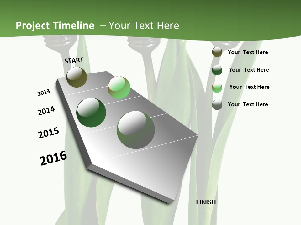 Gift Clipping Tulip PowerPoint Template