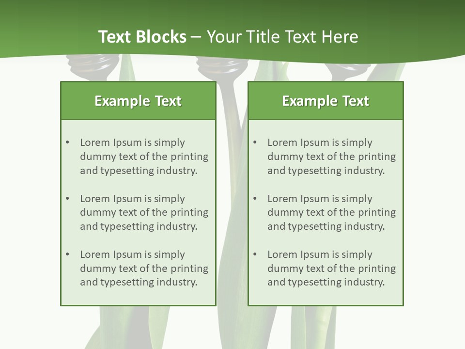 Gift Clipping Tulip PowerPoint Template