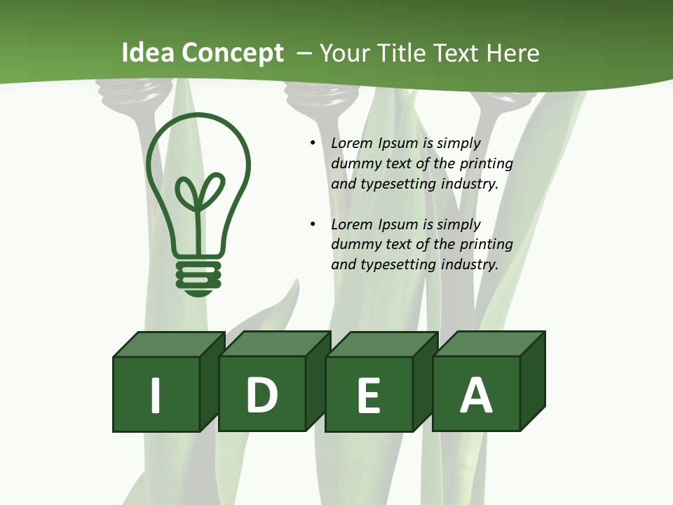 Gift Clipping Tulip PowerPoint Template