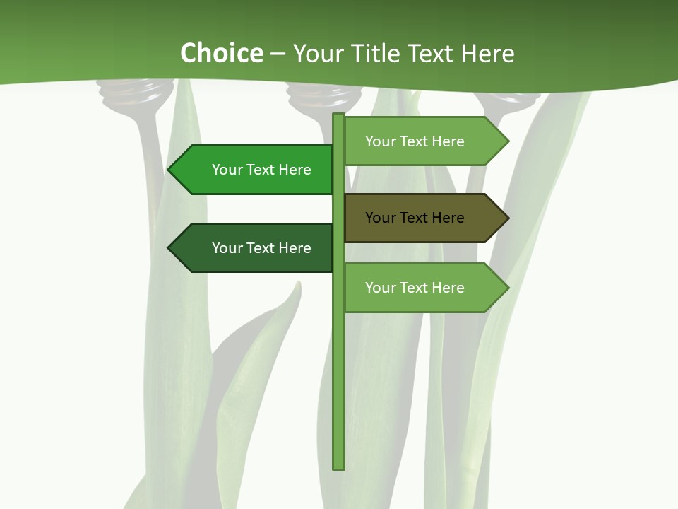 Gift Clipping Tulip PowerPoint Template