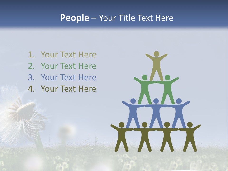 Couple Friends Heaven PowerPoint Template