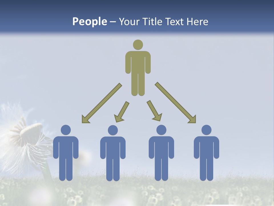 Couple Friends Heaven PowerPoint Template