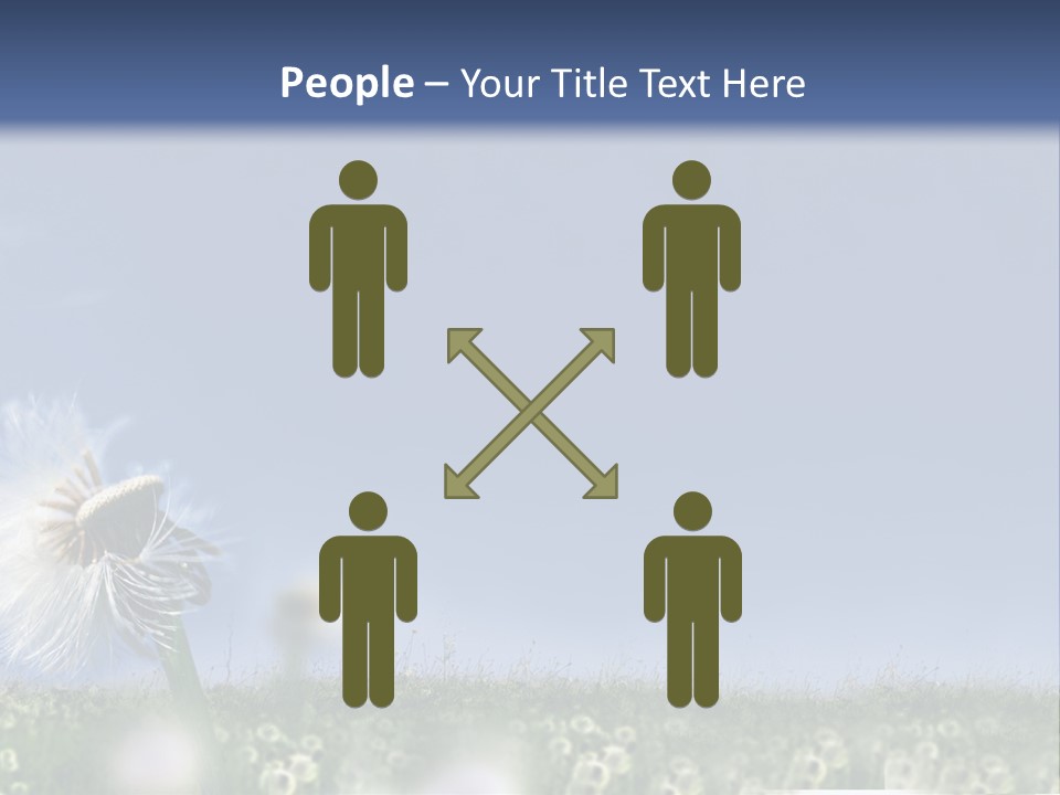 Couple Friends Heaven PowerPoint Template