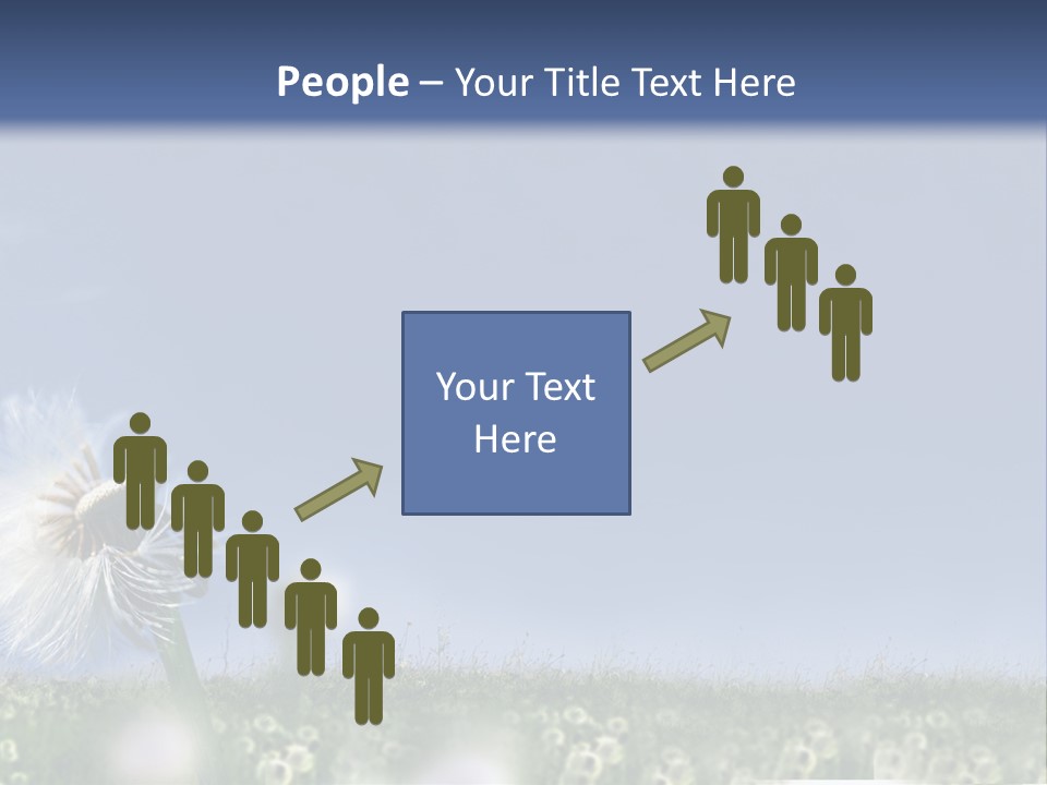 Couple Friends Heaven PowerPoint Template