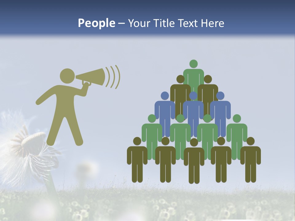 Couple Friends Heaven PowerPoint Template