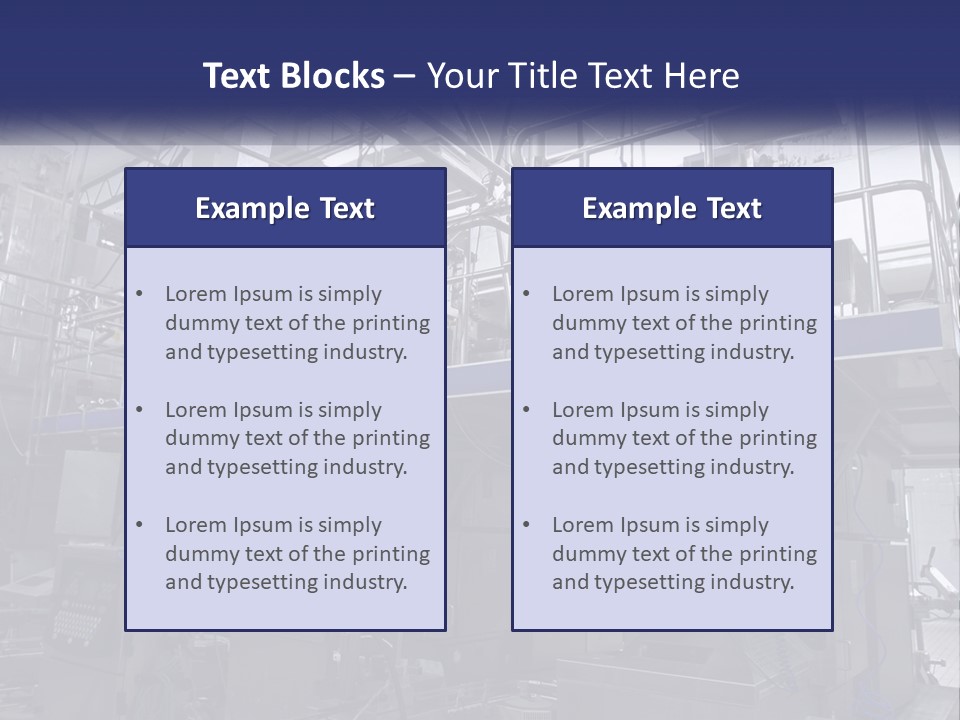 Precision Tank Work PowerPoint Template