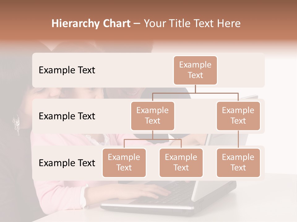A Man And Two Children Looking At A Laptop Screen PowerPoint Template