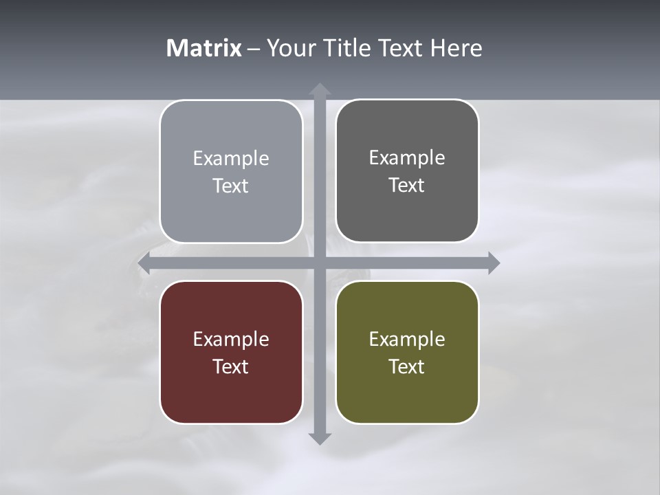 Flowing Water Beauty Great Smoky Mountains PowerPoint Template