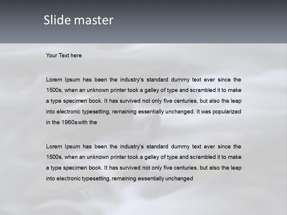 Flowing Water Beauty Great Smoky Mountains PowerPoint Template