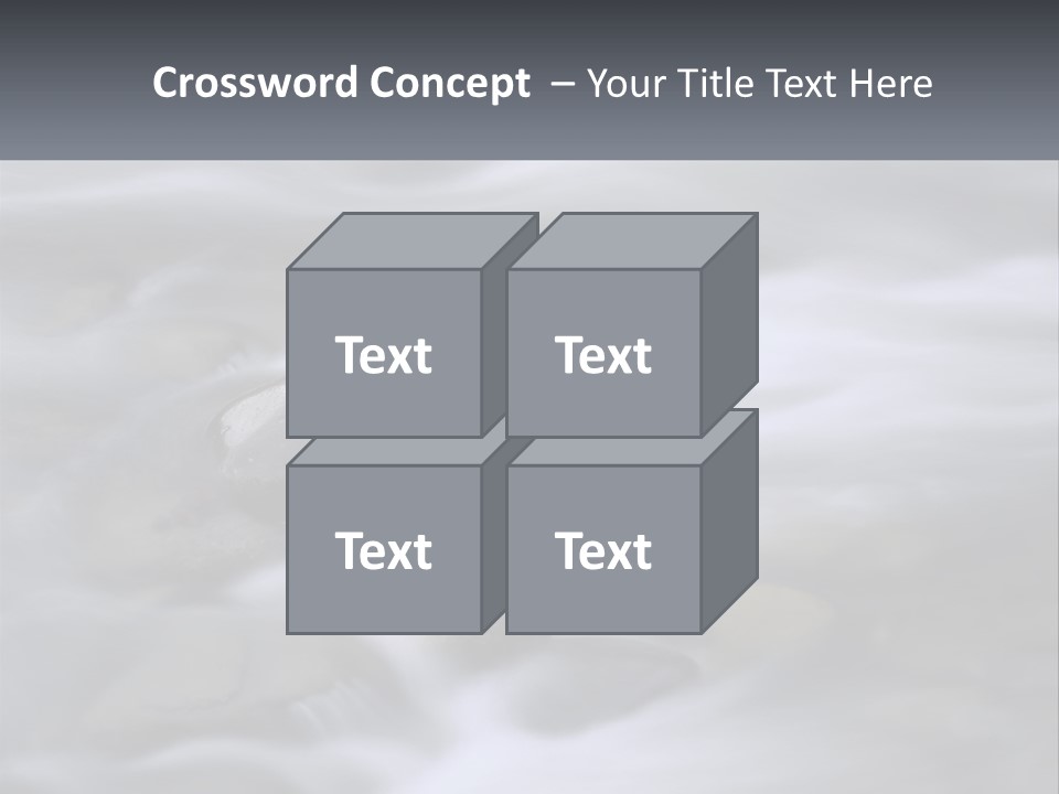 Flowing Water Beauty Great Smoky Mountains PowerPoint Template