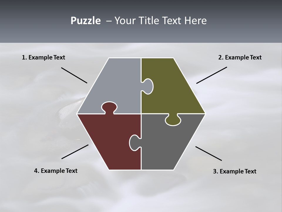 Flowing Water Beauty Great Smoky Mountains PowerPoint Template